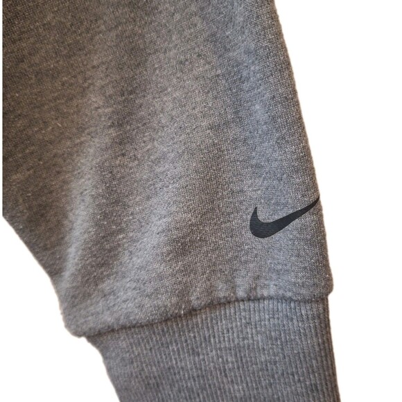 Nike Sportswear Womens Fleece Gray Pullover Hoodie Size Small Asymetrical Hem - Picture 4 of 5